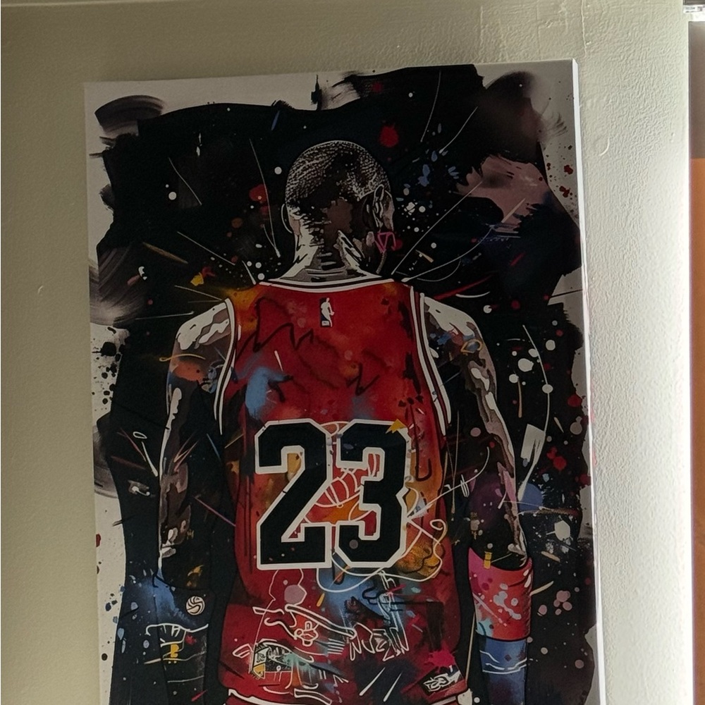 MICHAEL JORDAN ART POSTER FRAME